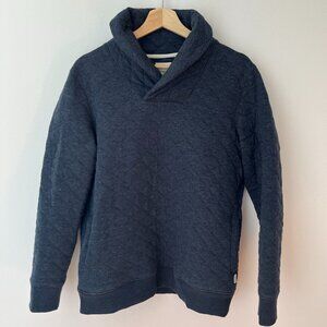 Upwest shawl collar quilted sweater